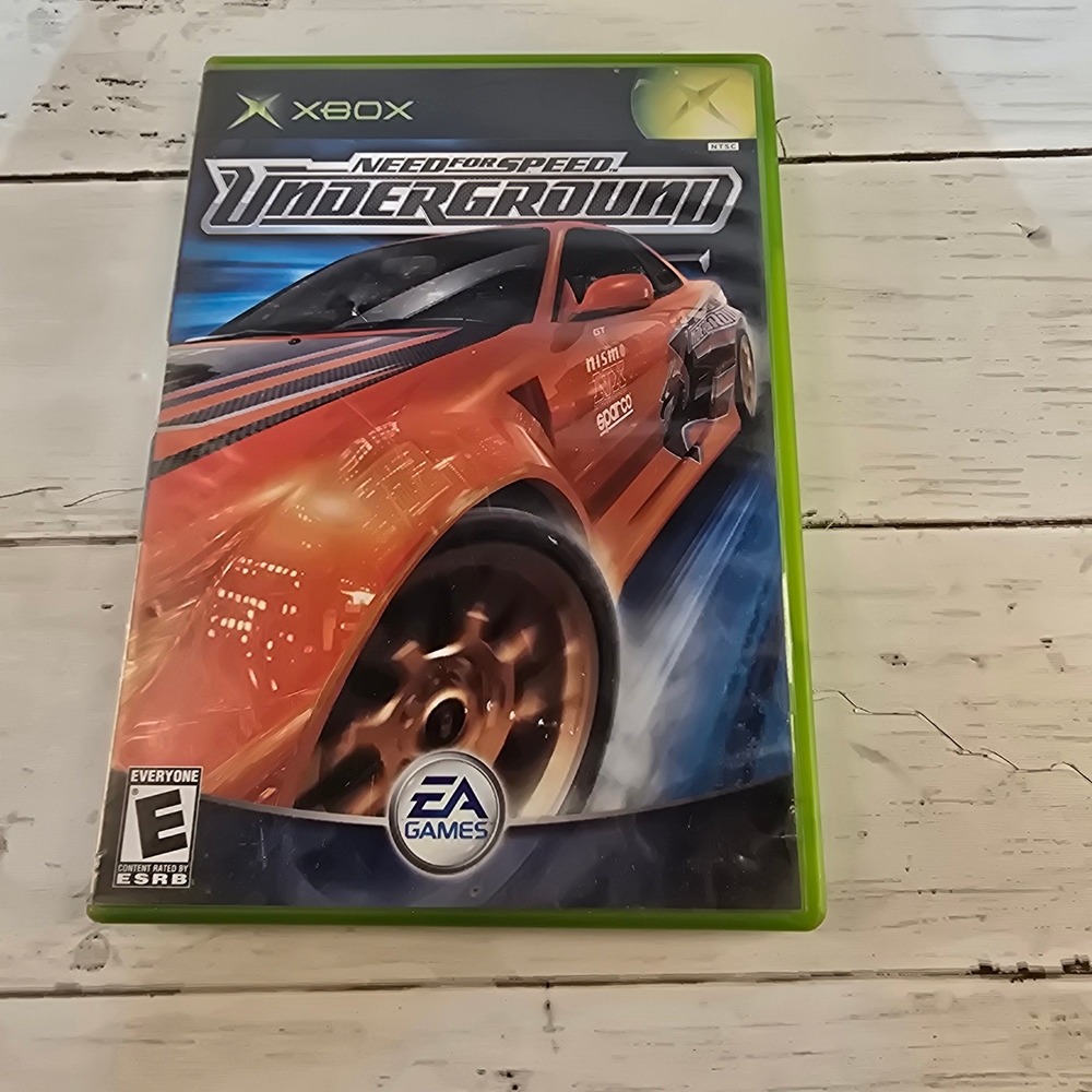 Need for Speed Underground Microsoft Xbox Original 2003 EA Games Racing CIB